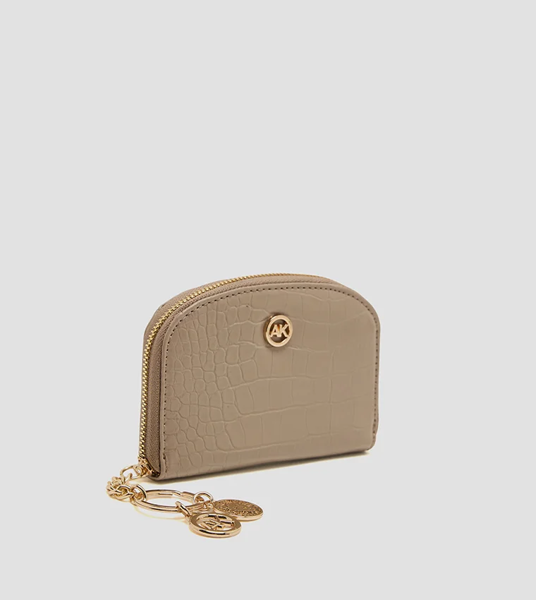 آن كلاين Anne Klein Croc Textured Zip-around Card Holder